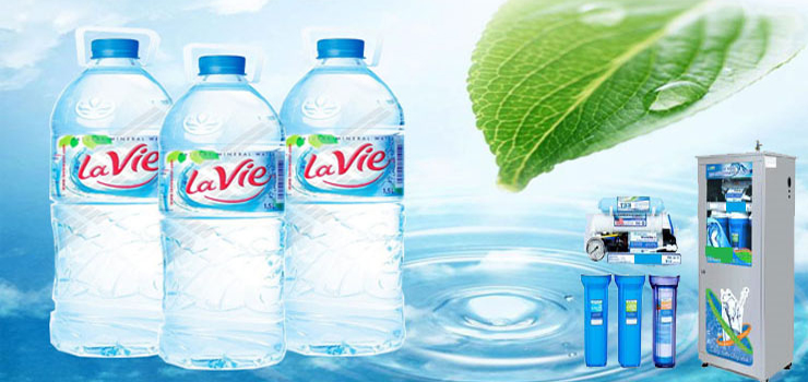 Nước khoáng Lavie - Nestlé Waters thực hành chất lượng.